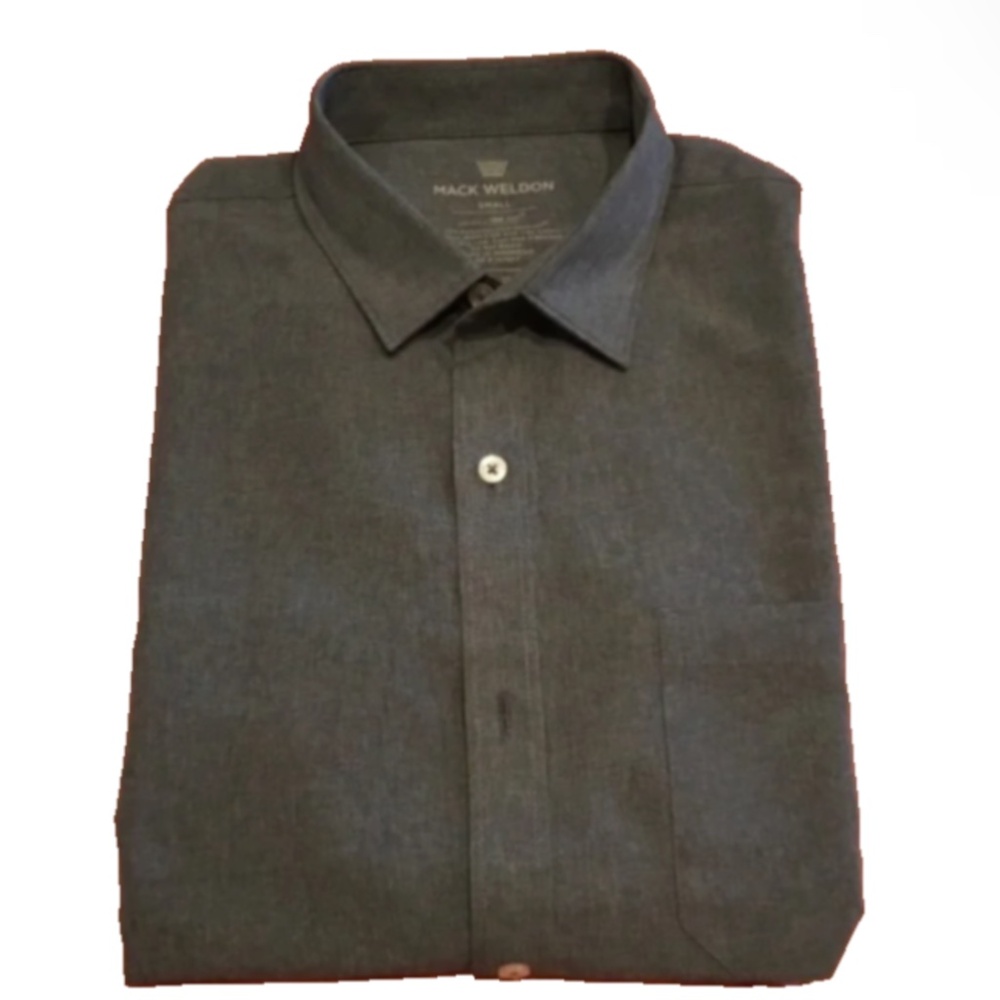 Mack Weldon Front Pocket Button Down Sz S Grey